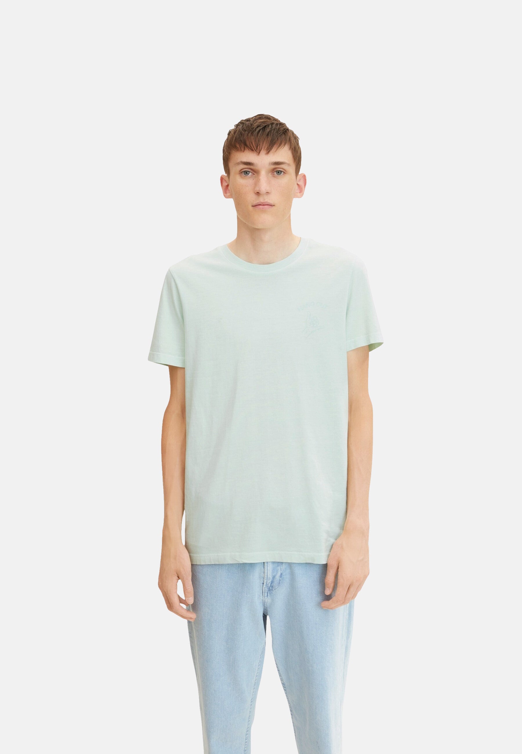 Tom Tailor Printed Kurzarmshirt Rundhals