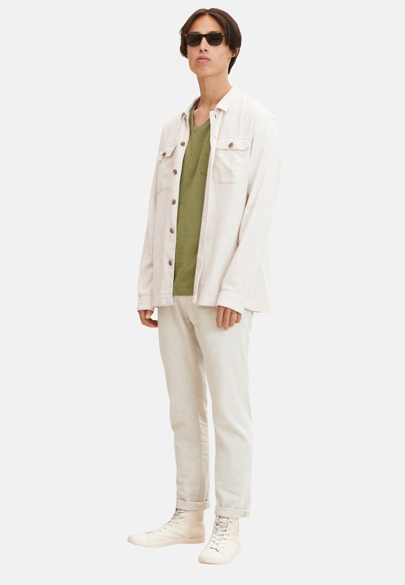 Tom Tailor V-Neck with Pocket Kurzarmshirt