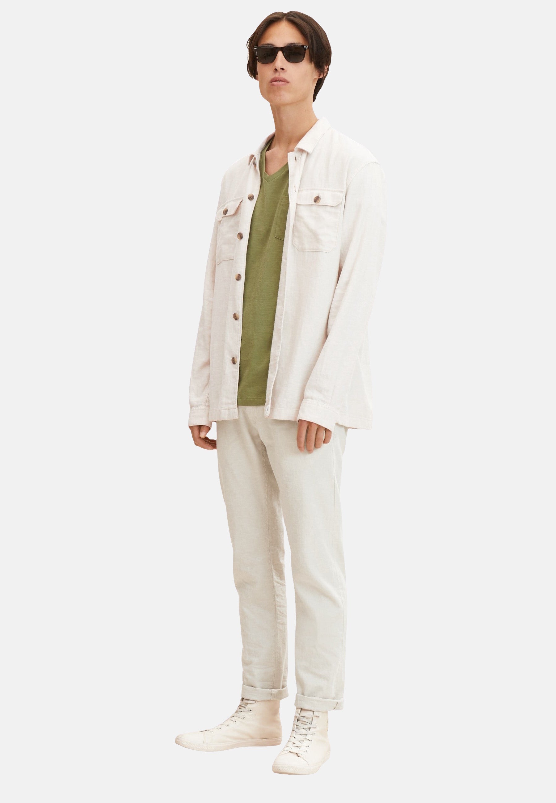 Tom Tailor V-Neck with Pocket Kurzarmshirt