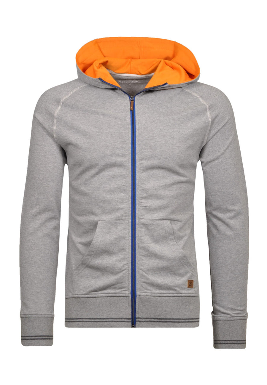Ragman Sweat-Cardigan mit Kapuze, Reißverschluss und Kängurutasche