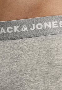 Jack & Jones Boxershorts BASIC PLAIN im 5 Pack mit elastischem Bund und Logoprint
