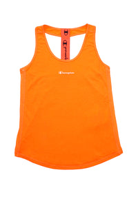 Champion Einfarbiges Sport-Bustier mit Ringerrücken und Printlogo-Schriftzug