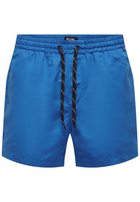 Only & Sons Badeshorts ONSTED LIFE SWIM SHORT mit Tunnelzug und Logo-Detail