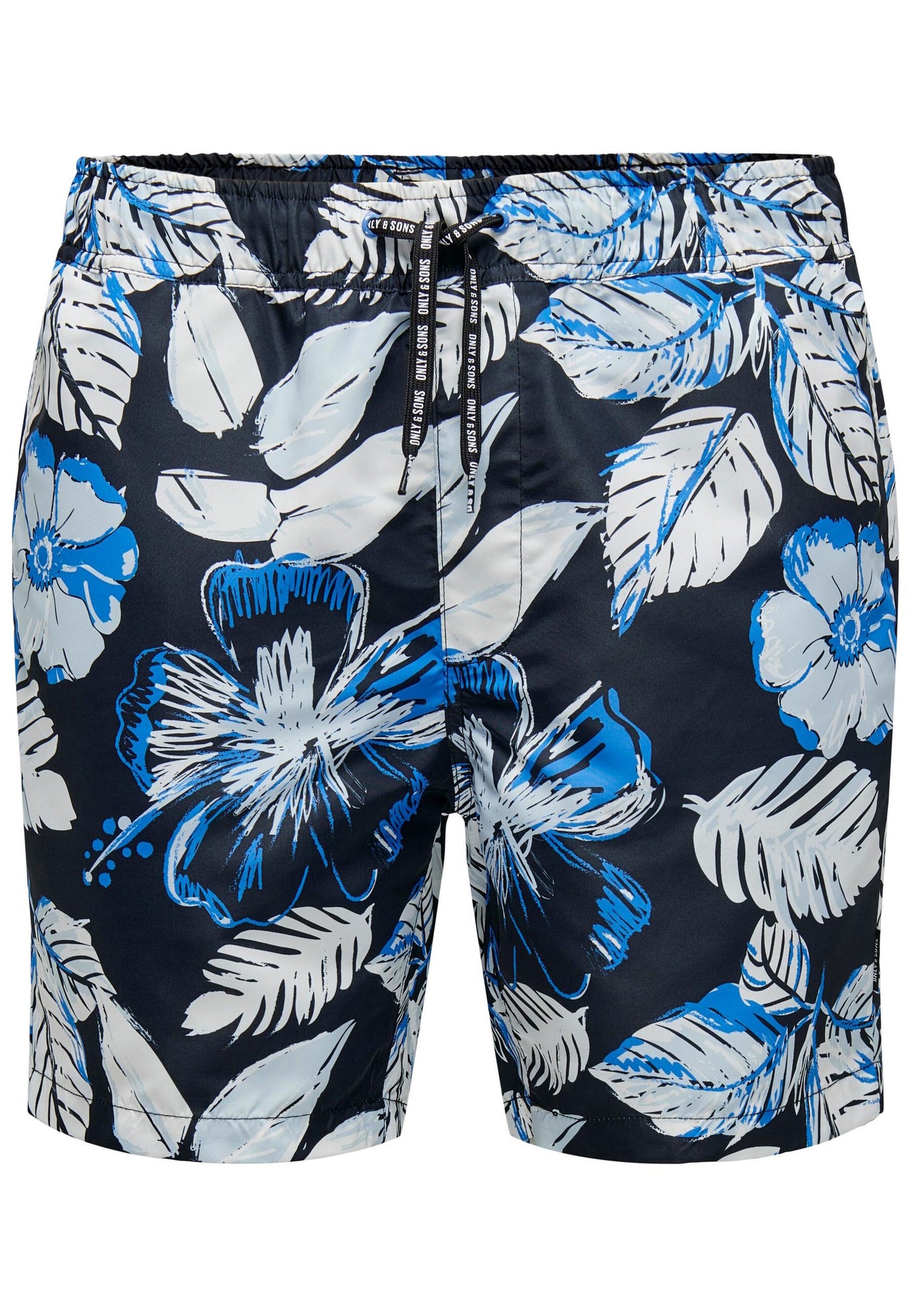 Only & Sons Badeshorts ONSTHOR SWIM MID FLOWER mit Tunnelzug und Alloverprint