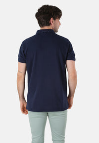 DEELUXE Unifarbenes Kurzarm-T-Shirt PLAYING mit Polokragen und Knopfleiste in normaler Passform