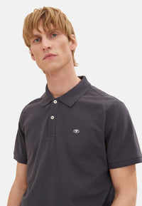 Tom Tailor Basic Polo Kurzarmshirt mit Logo-Stickerei