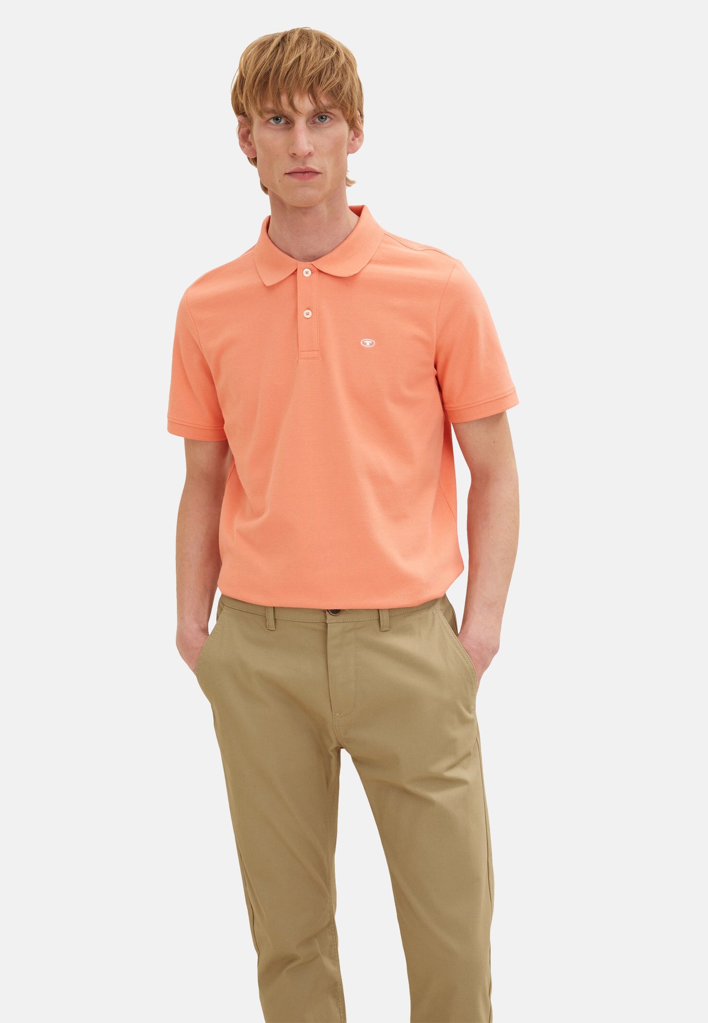 Tom Tailor Basic Polo Kurzarmshirt mit Logo-Stickerei