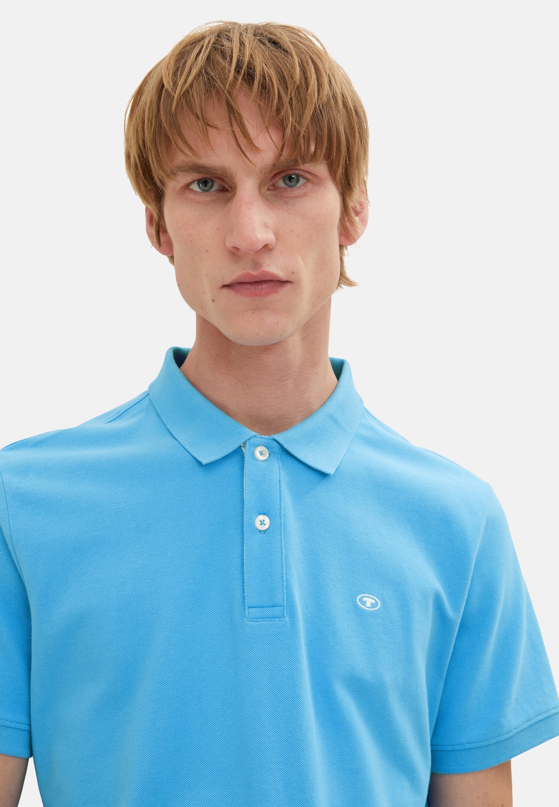 Tom Tailor Basic Polo Kurzarmshirt mit Logo-Stickerei