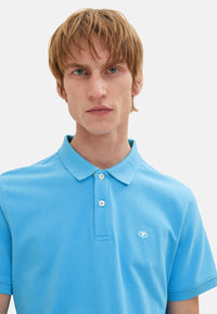 Tom Tailor Basic Polo Kurzarmshirt mit Logo-Stickerei