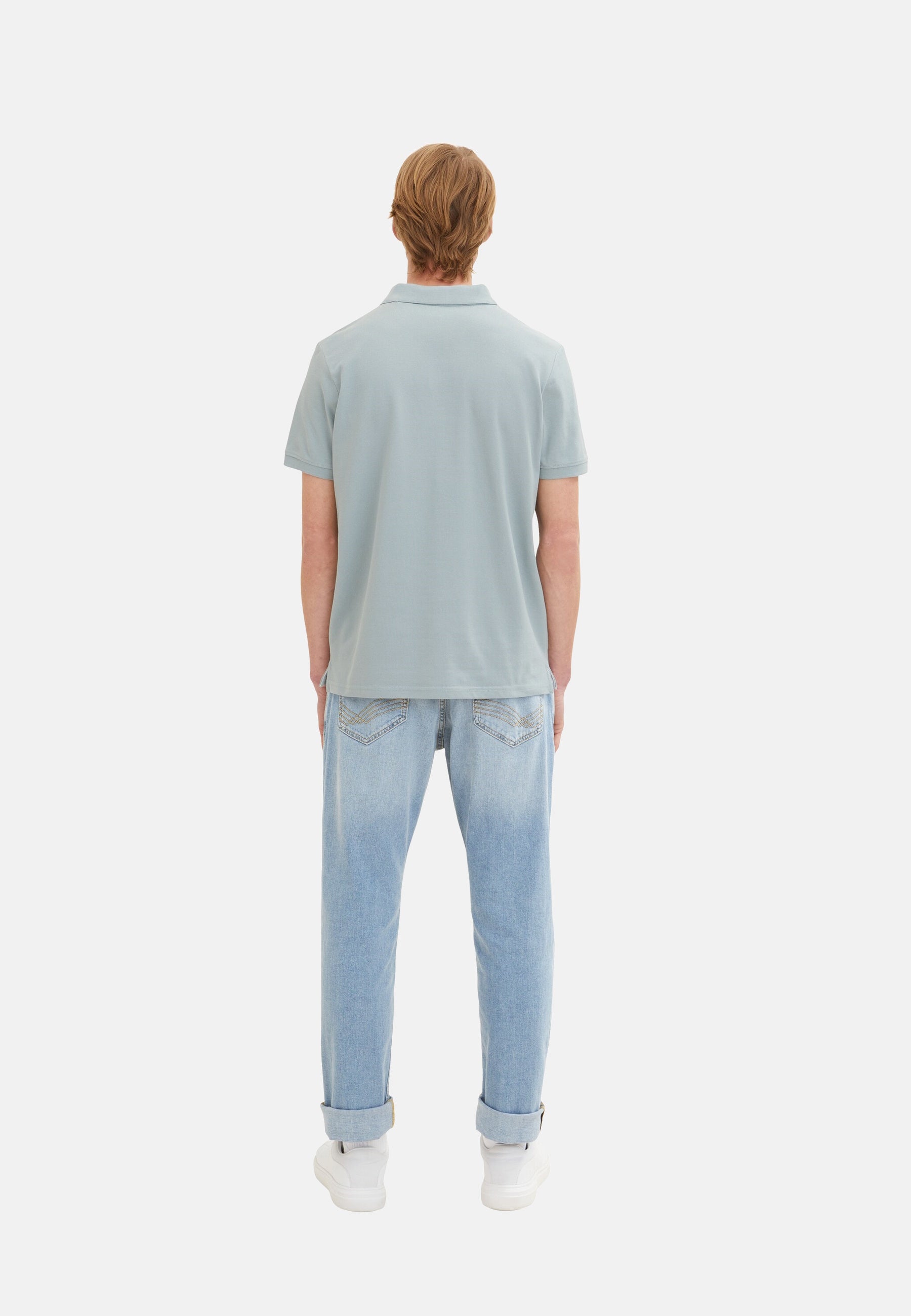 Tom Tailor Basic Polo Kurzarmshirt mit Logo-Stickerei