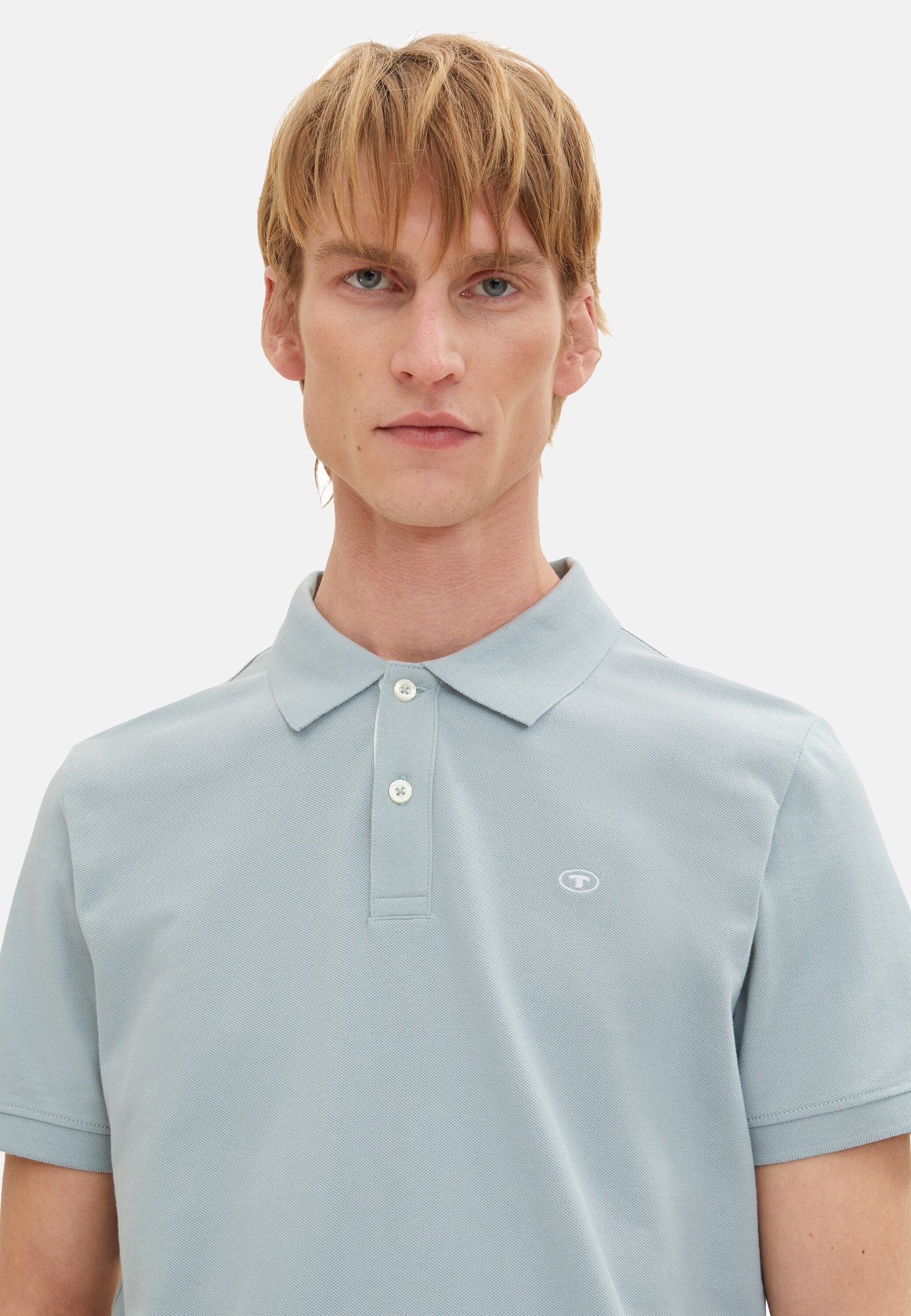 Tom Tailor Basic Polo Kurzarmshirt mit Logo-Stickerei