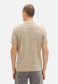 Tom Tailor Kurzarmshirt in Melange-Optik mit Brusttasche