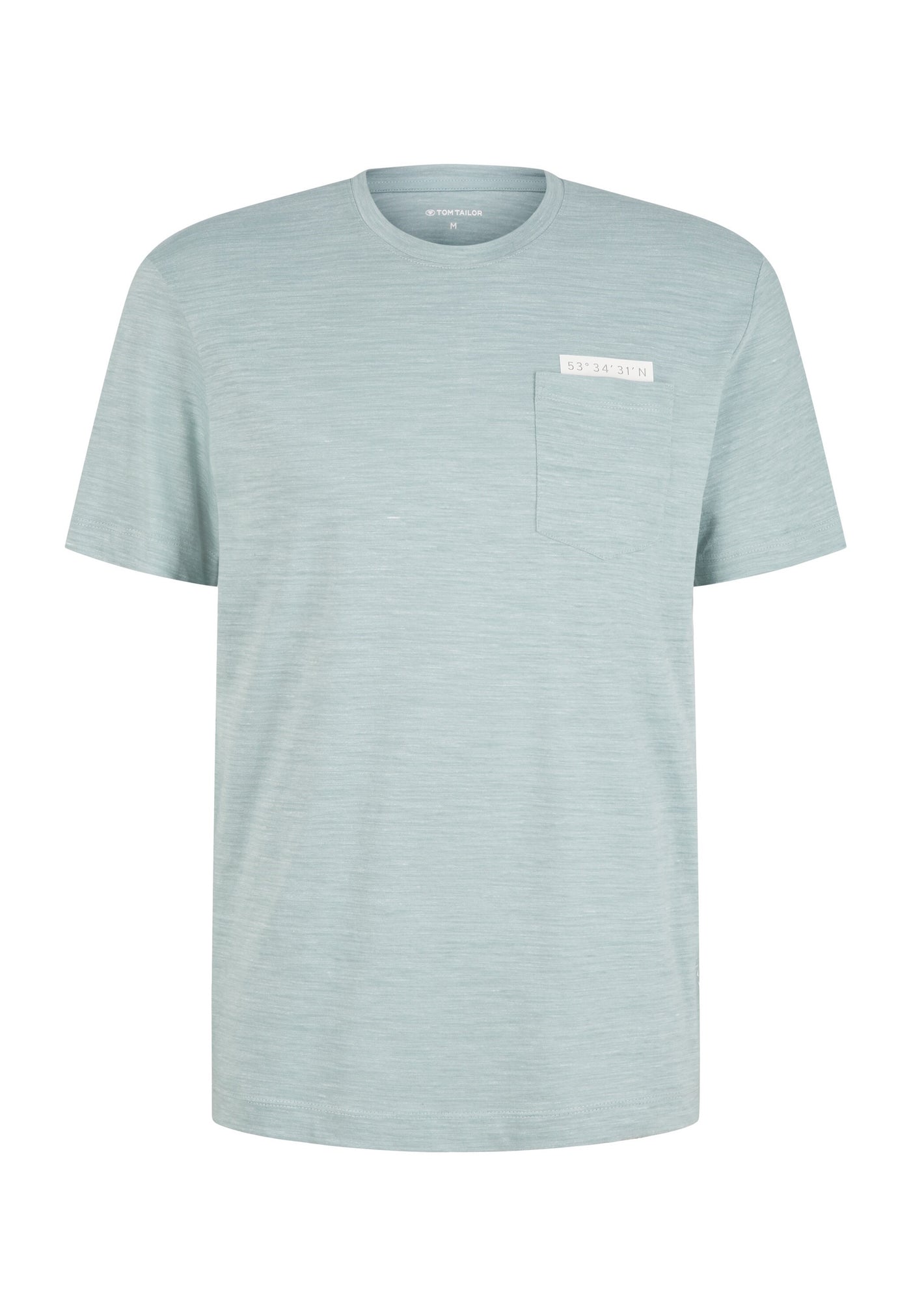 Tom Tailor Kurzarmshirt in Melange-Optik mit Brusttasche