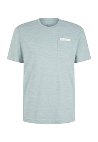 Tom Tailor Kurzarmshirt in Melange-Optik mit Brusttasche