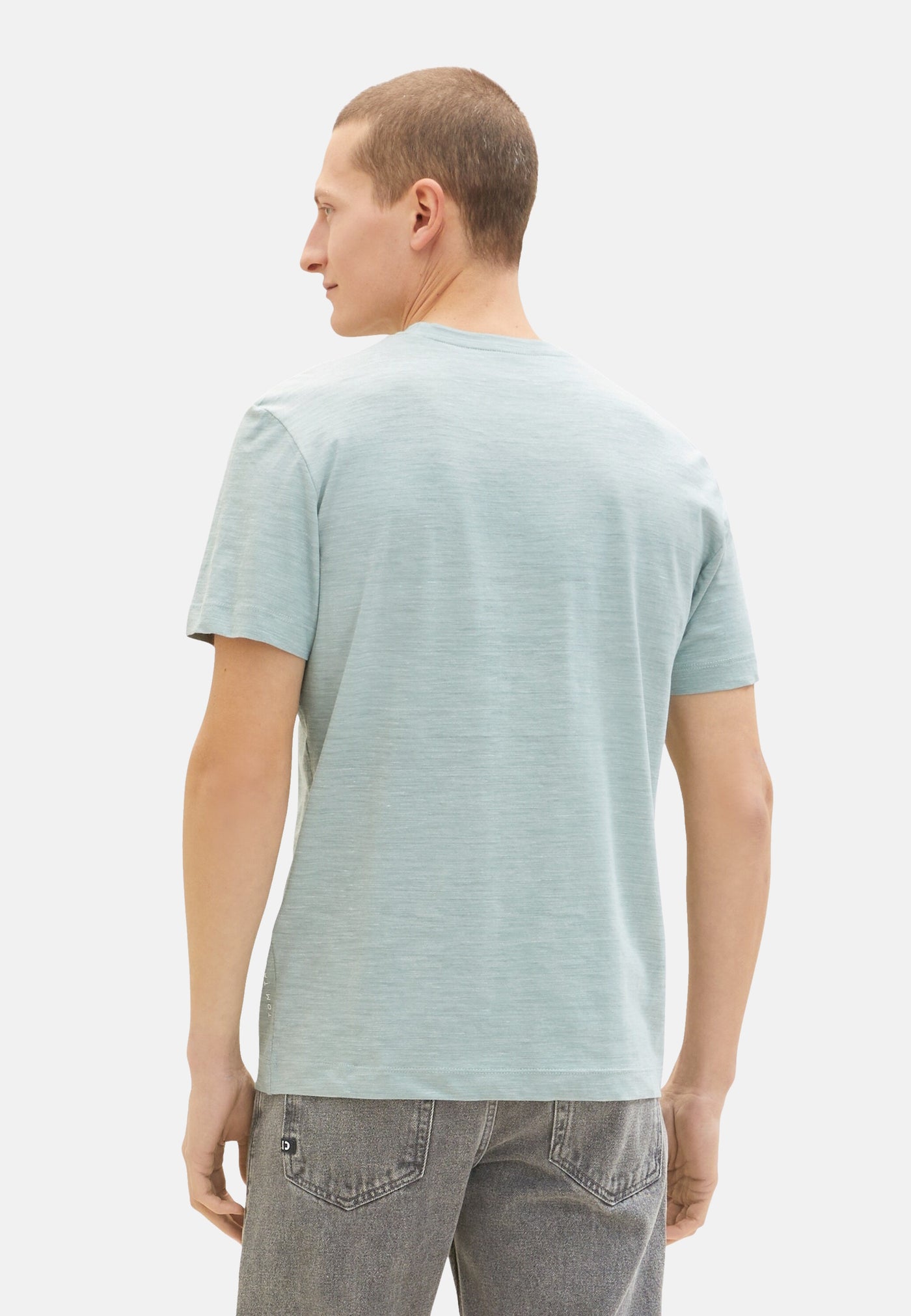 Tom Tailor Kurzarmshirt in Melange-Optik mit Brusttasche