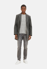 Tom Tailor Kurzarmshirt in Melange-Optik mit Brusttasche