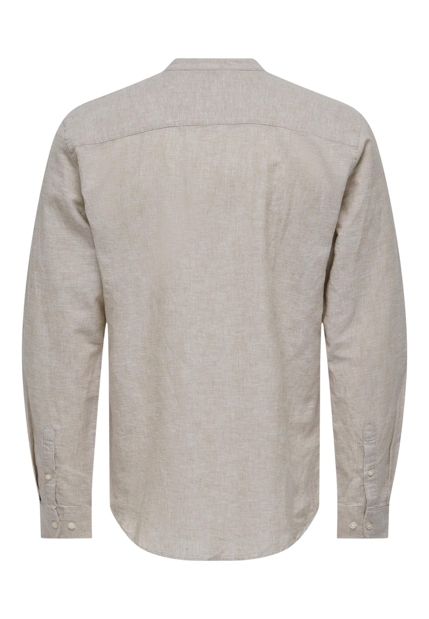 Only & Sons Slim Fit Freizeithemd Caiden Halfplackt mit Maokragen und kurzer Knopfleiste