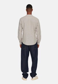 Only & Sons Slim Fit Freizeithemd Caiden Halfplackt mit Maokragen und kurzer Knopfleiste