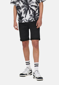 Only & Sons PLY REG BLK JOG SHT PK 8581 DNM kurze Jeanshose