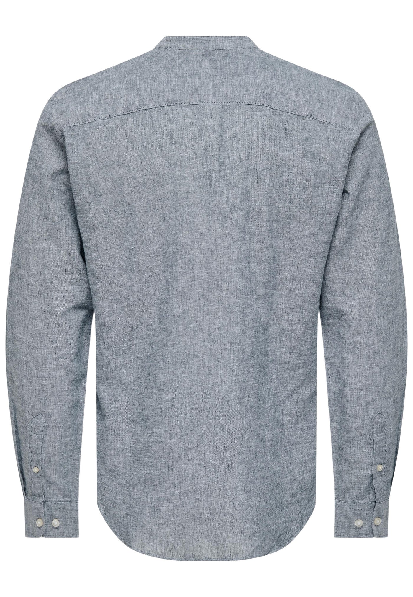 Only & Sons Slim Fit Freizeithemd Caiden Halfplackt mit Maokragen und kurzer Knopfleiste