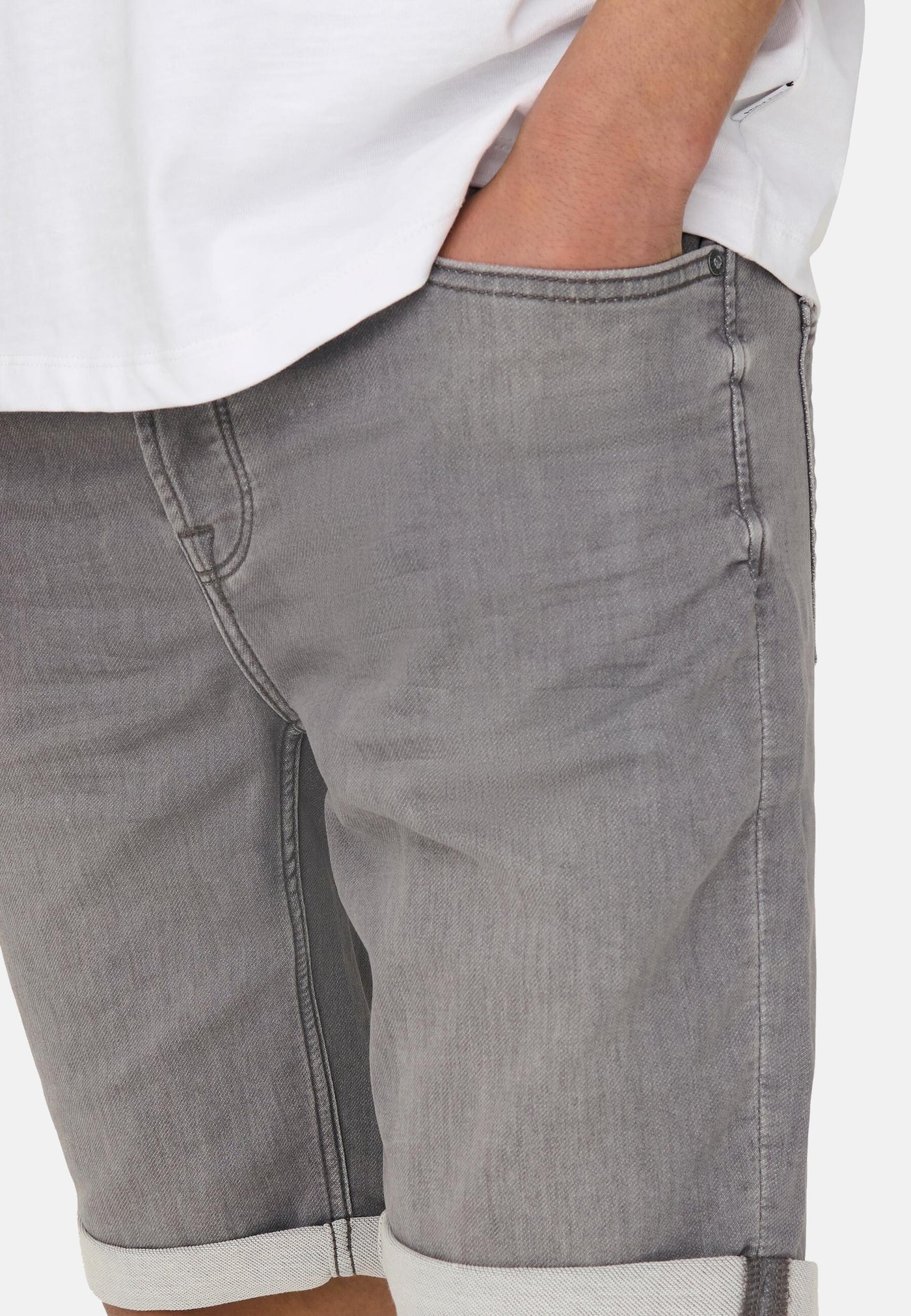 Only & Sons PLY REG GR JOG SHO PK 8583 DNM kurze Jeanshose