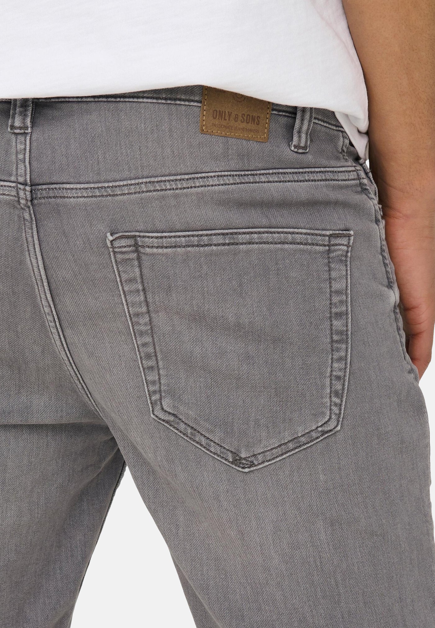 Only & Sons PLY REG GR JOG SHO PK 8583 DNM kurze Jeanshose