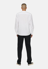 Only & Sons Slim Fit Freizeithemd Caiden Solid mit Maokragen und durchgehender Knopfleiste