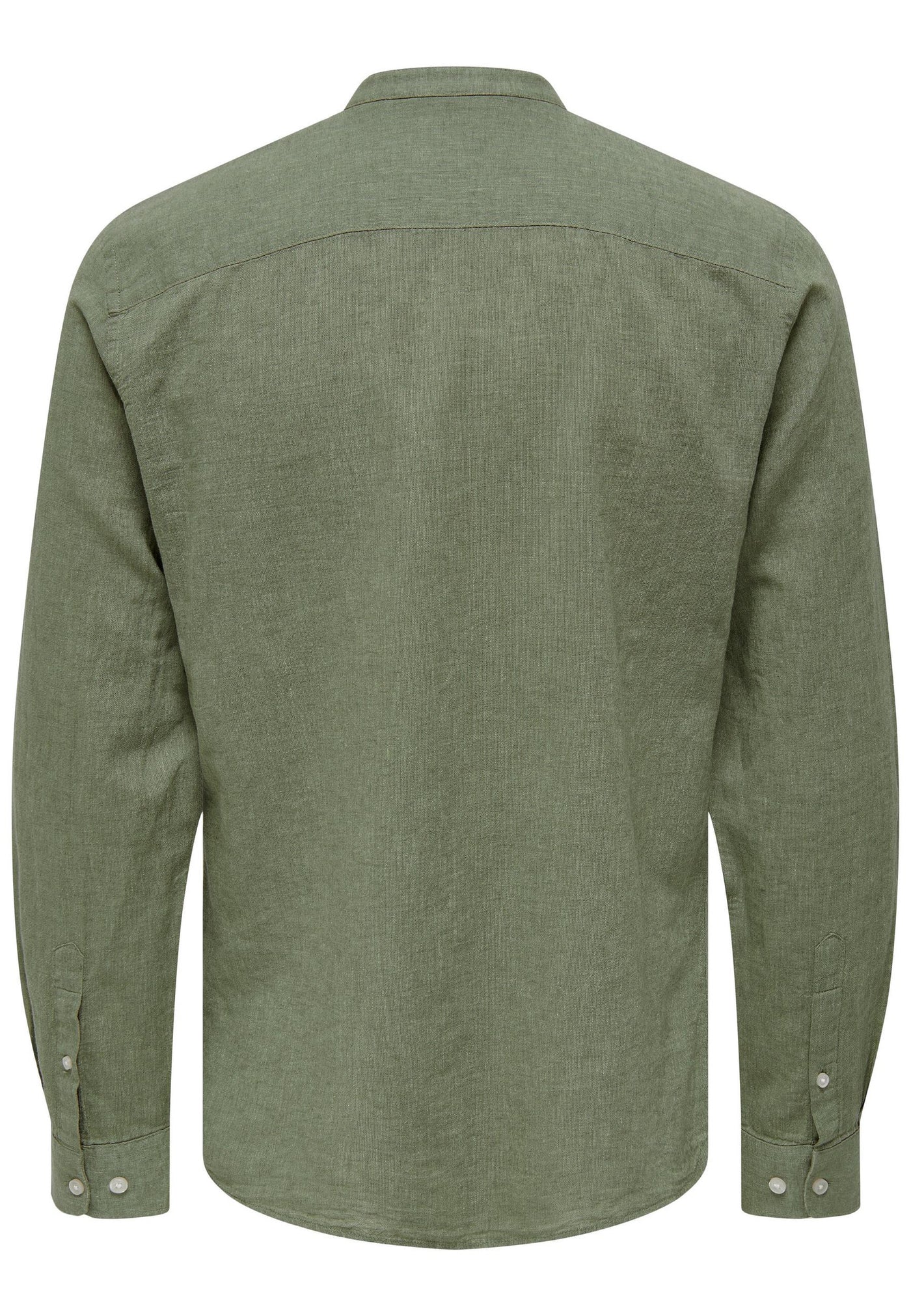 Only & Sons Slim Fit Freizeithemd Caiden Solid mit Maokragen und durchgehender Knopfleiste