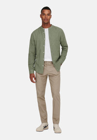 Only & Sons Slim Fit Freizeithemd Caiden Solid mit Maokragen und durchgehender Knopfleiste