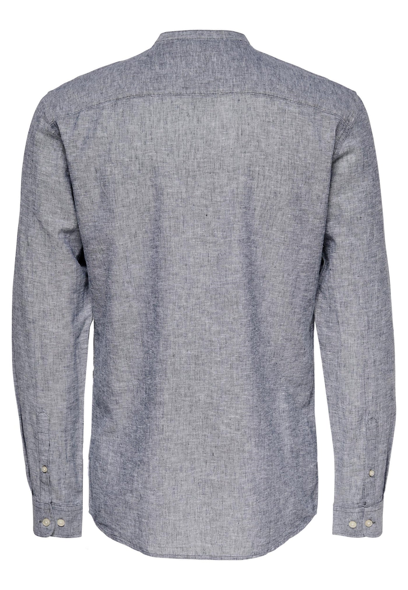 Only & Sons Slim Fit Freizeithemd Caiden Solid mit Maokragen und durchgehender Knopfleiste