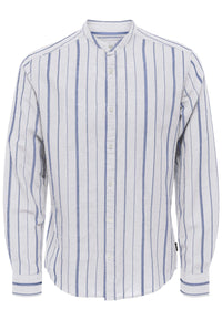 Only & Sons Slim Fit Freizeithemd Caiden Stripe mit Maokragen und durchgehender Knopfleiste