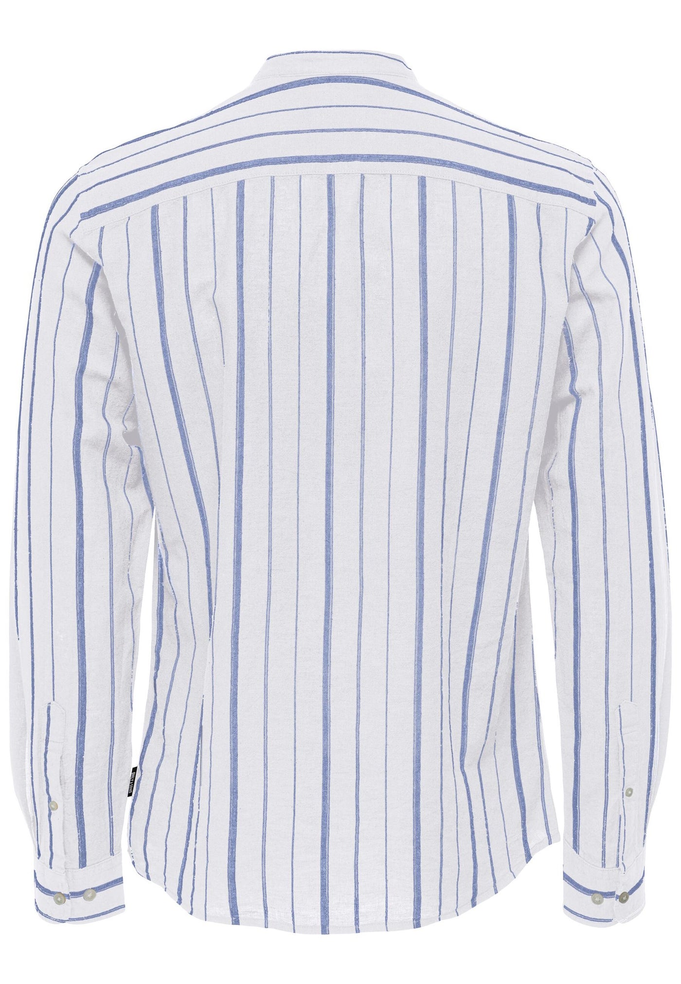 Only & Sons Slim Fit Freizeithemd Caiden Stripe mit Maokragen und durchgehender Knopfleiste