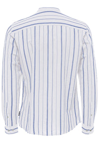 Only & Sons Slim Fit Freizeithemd Caiden Stripe mit Maokragen und durchgehender Knopfleiste