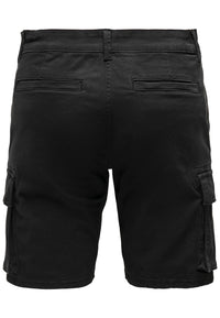 Only & Sons Regular-Fit-Cargoshorts Cam Stage mit seitlichen Eingrifftaschen und Leistentaschen am Gesäß in Regular Fit
