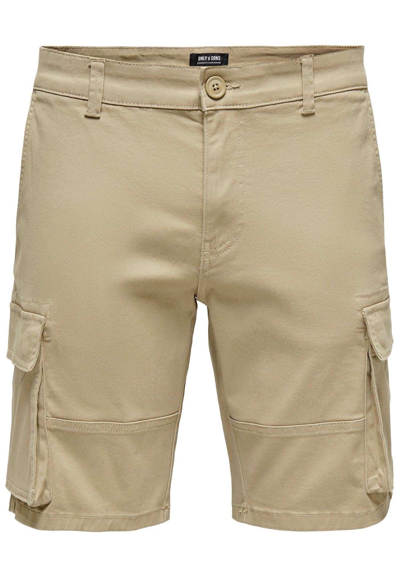 Only & Sons Regular-Fit-Cargoshorts Cam Stage mit seitlichen Eingrifftaschen und Leistentaschen am Gesäß in Regular Fit
