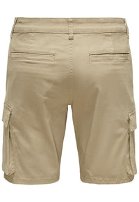 Only & Sons Regular-Fit-Cargoshorts Cam Stage mit seitlichen Eingrifftaschen und Leistentaschen am Gesäß in Regular Fit