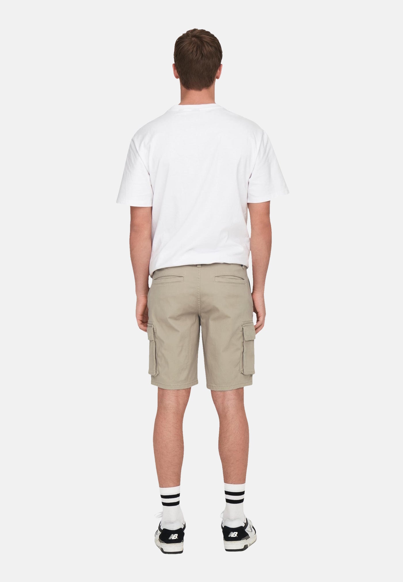Only & Sons Regular-Fit-Cargoshorts Cam Stage mit seitlichen Eingrifftaschen und Leistentaschen am Gesäß in Regular Fit