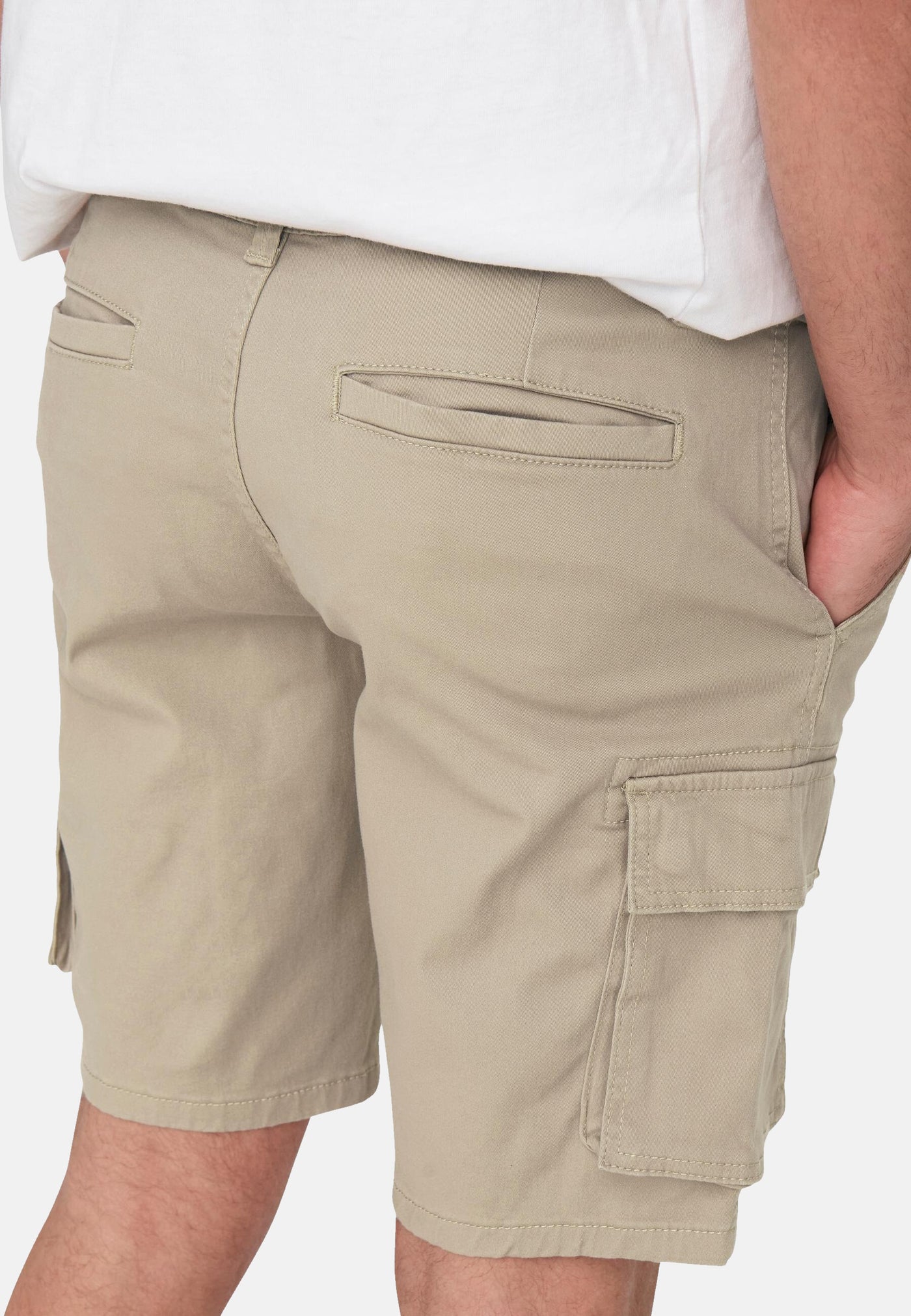 Only & Sons Regular-Fit-Cargoshorts Cam Stage mit seitlichen Eingrifftaschen und Leistentaschen am Gesäß in Regular Fit