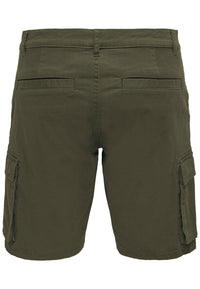 Only & Sons Regular-Fit-Cargoshorts Cam Stage mit seitlichen Eingrifftaschen und Leistentaschen am Gesäß in Regular Fit
