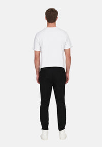 Only & Sons Unifarbene Stoffhose Linus mit elastischem Bund und seitlichen Eingrifftaschen in Regular Fit