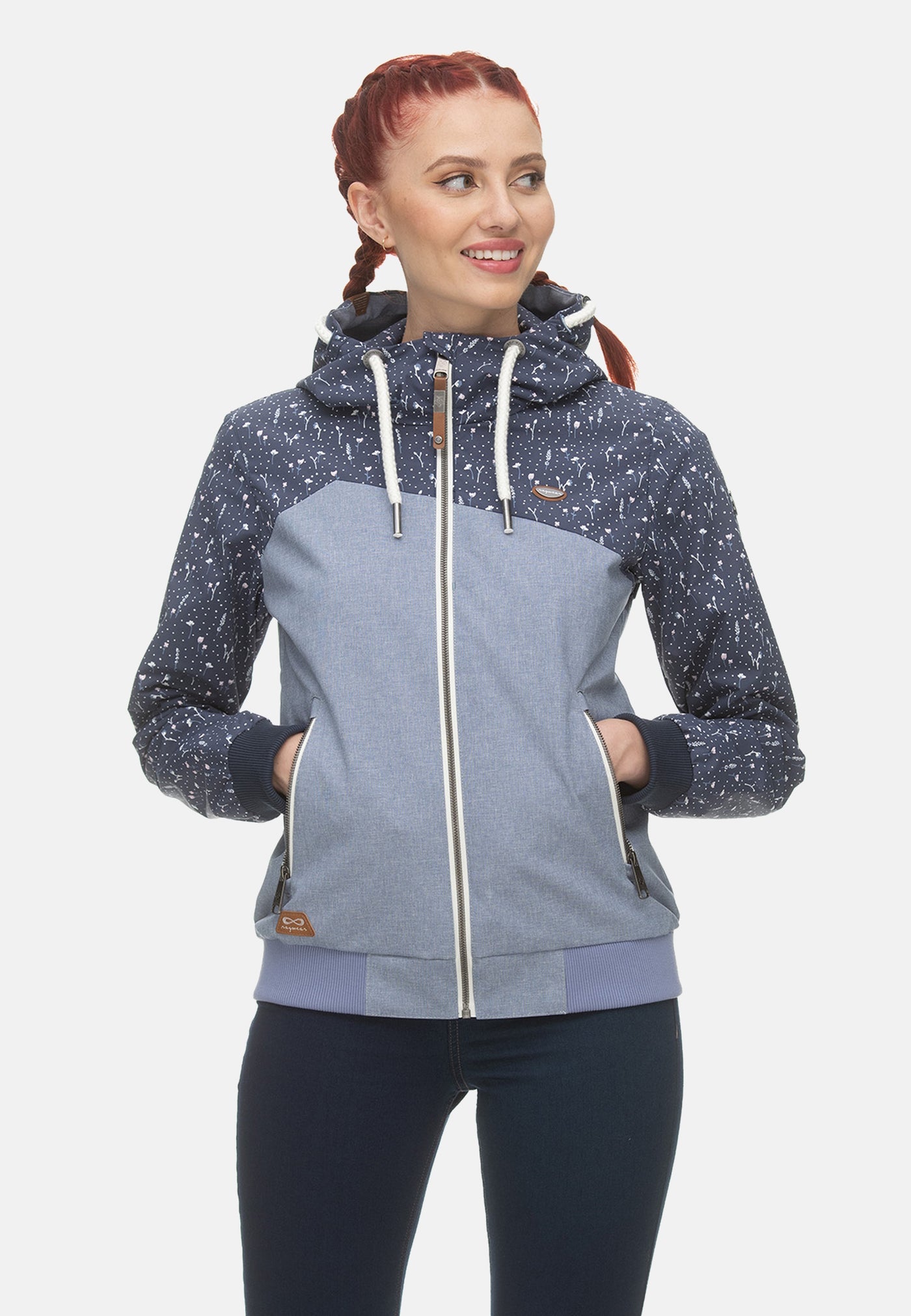 Ragwear NUGGIE B Übergangsjacke mit Reißverschluss und Kapuze