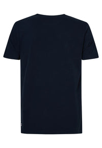 Petrol Industries Classic Print Kurzarmshirt mit Rundhalsausschnitt und Logoprint