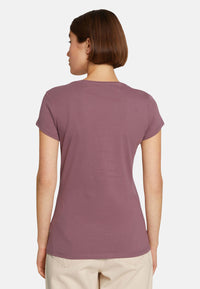 Tom Tailor Basic-T-Shirt im 2-Pack mit Rundhalsausschnitt und Logo-Print in Loose Fit