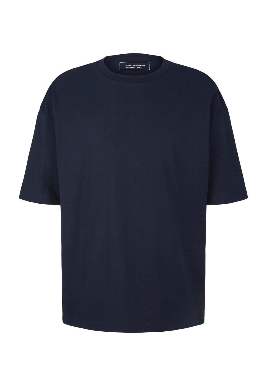 Tom Tailor Oversized-T-Shirt mit Rundhalsausschnitt aus Baumwolljersey