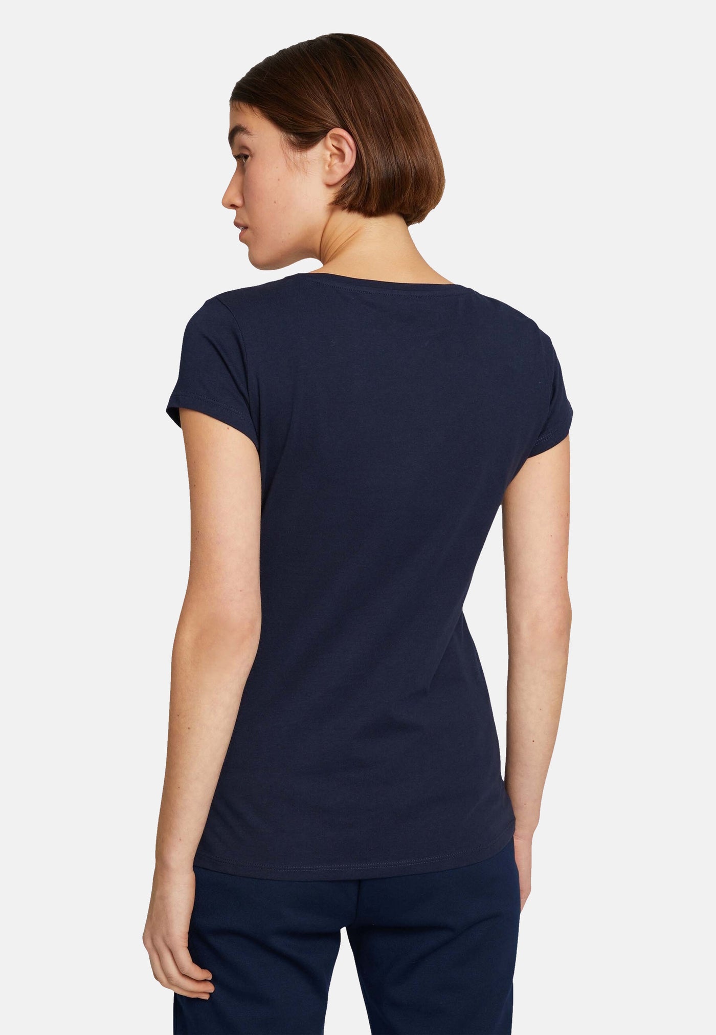 Tom Tailor Basic-T-Shirt im 2-Pack mit Rundhalsausschnitt und Logo-Print in Loose Fit