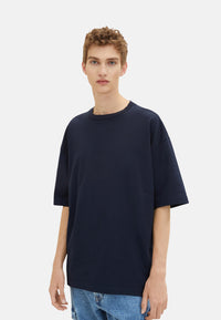 Tom Tailor Oversized-T-Shirt mit Rundhalsausschnitt aus Baumwolljersey