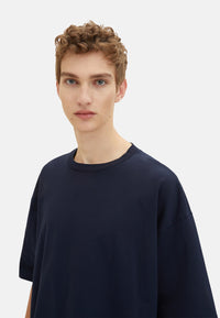 Tom Tailor Oversized-T-Shirt mit Rundhalsausschnitt aus Baumwolljersey