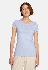 Tom Tailor Basic-T-Shirt im 2-Pack mit Rundhalsausschnitt und Logo-Print in Loose Fit