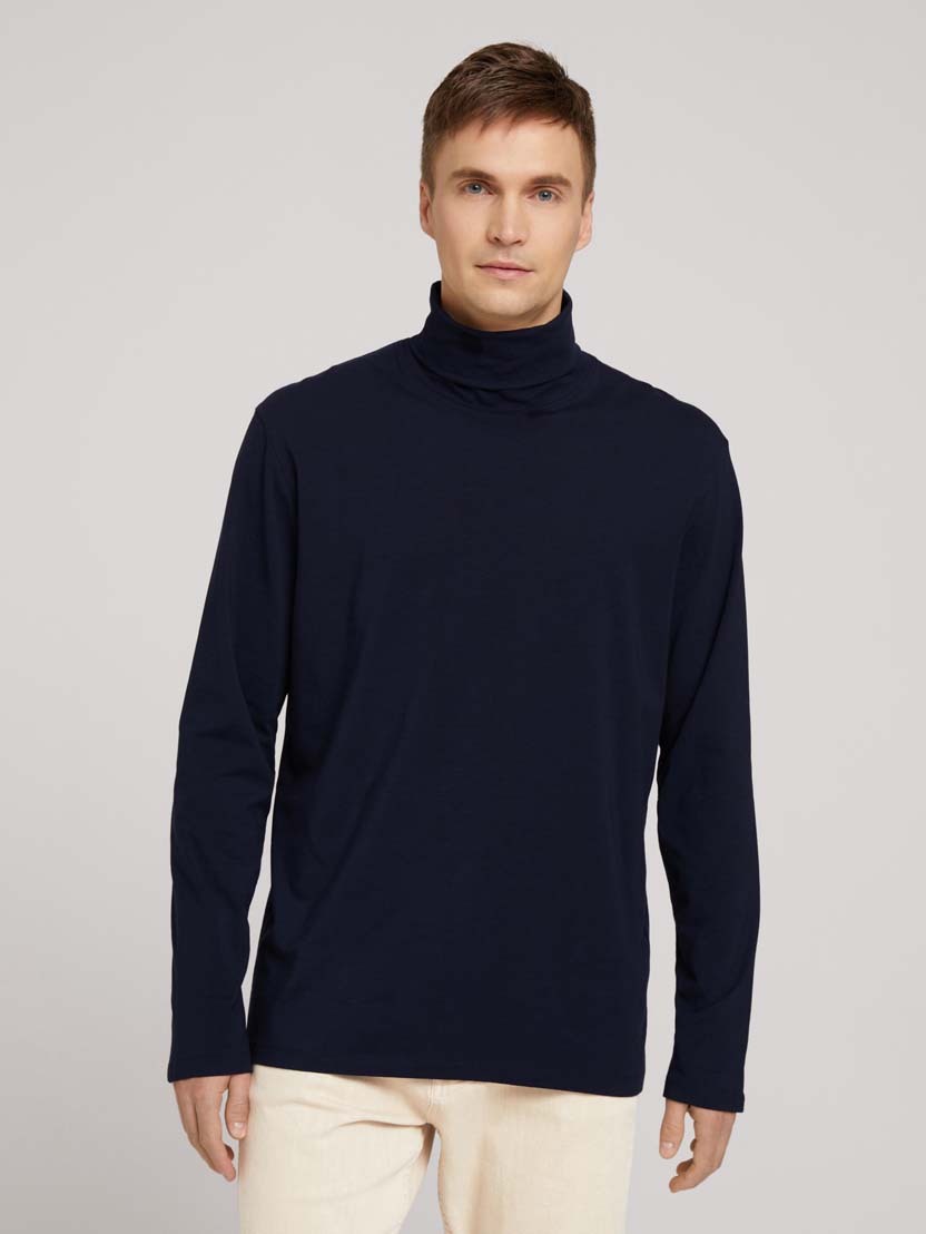 Tom Tailor Basic Rollkragenshirt Sweatshirt