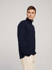 Tom Tailor Basic Rollkragenshirt Sweatshirt